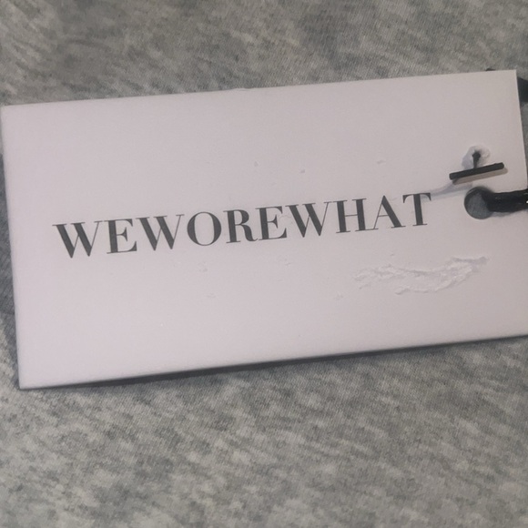 WeWoreWhat Light Heather Grey |Henley Flare Jumpsuit | Size Small | NEW🖤 - Picture 9 of 10